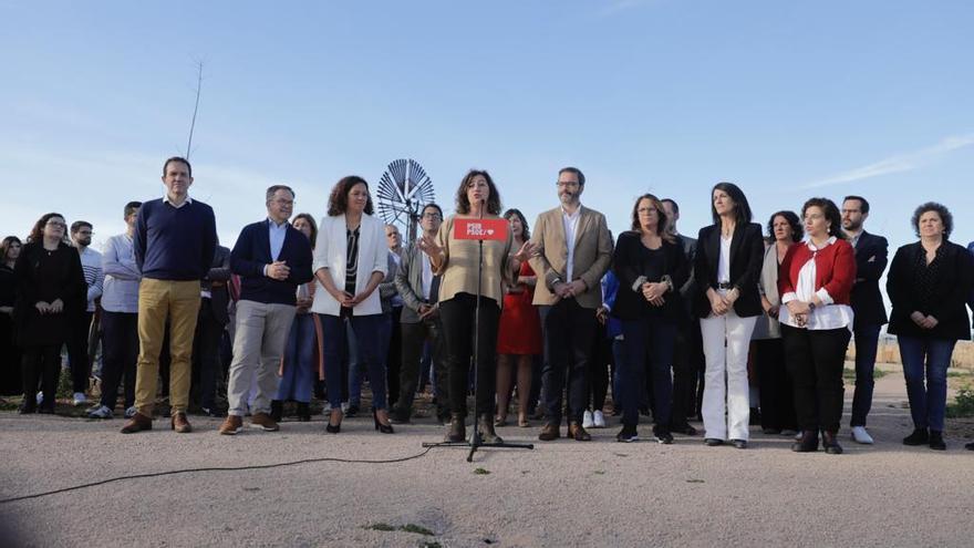 El PSOE presenta sus listas al Parlament balear, al Consell de Mallorca y al Ayuntamiento de Palma