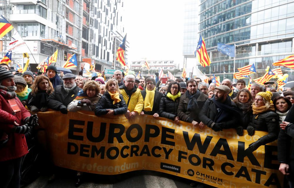 Manifestació independentista a Brussel·les