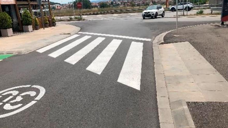 Un dels dels accessos al polígon on s&#039;ha intervingut