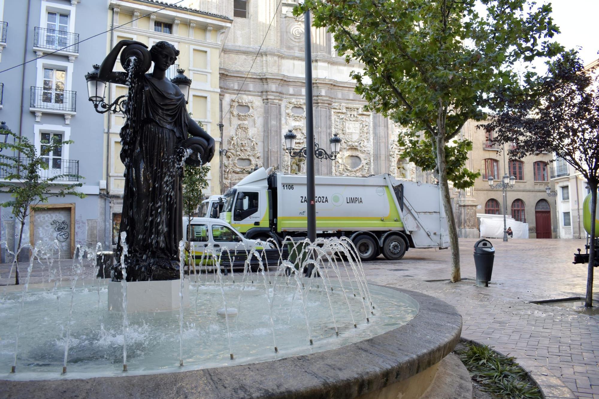 El hotel Catalonia sufre daños tras los disturbios en la madrugada del Pilar