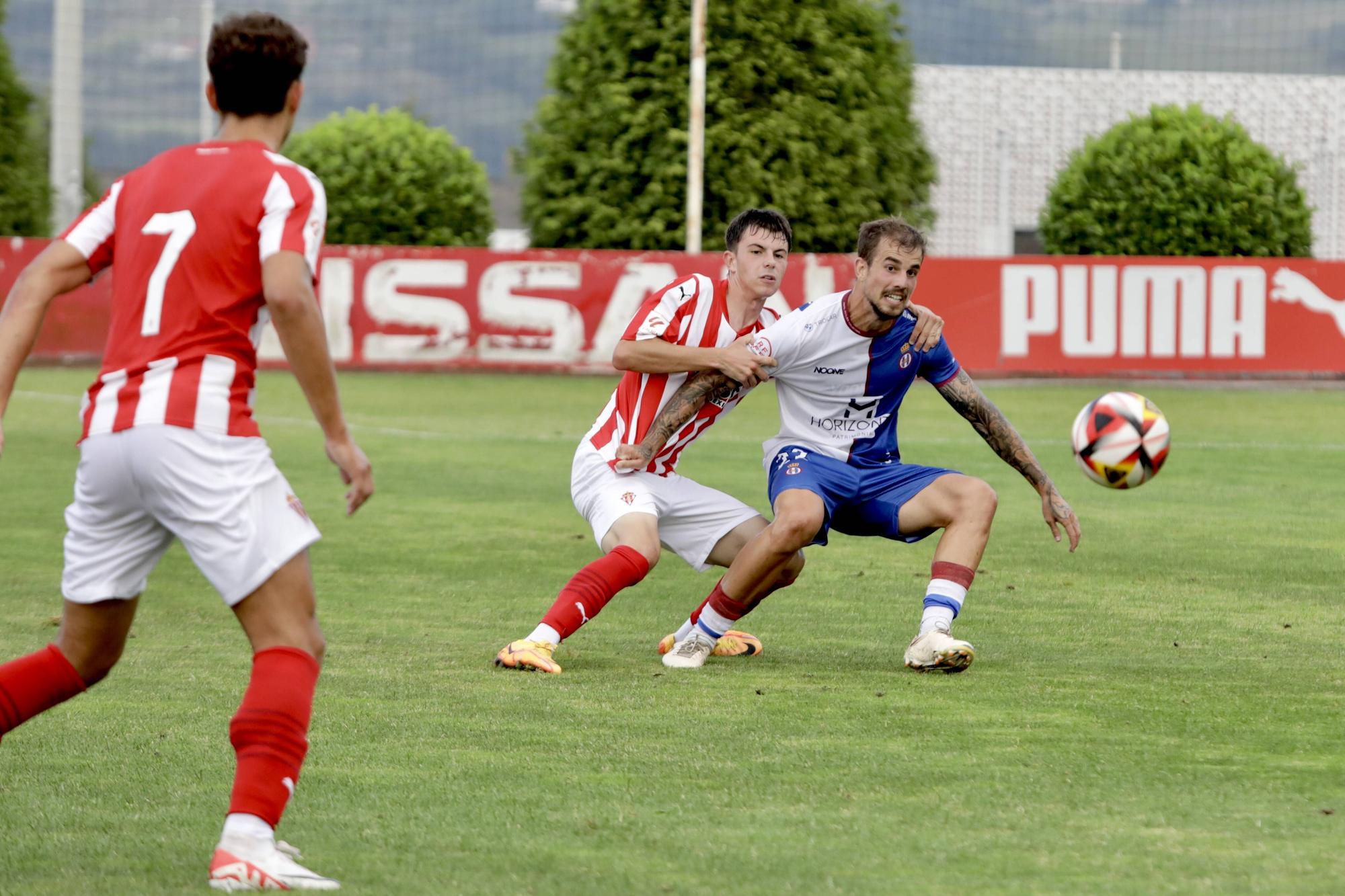 El partido en mareo entre el Sporting Atlético y el Real Avilés, en imágenes