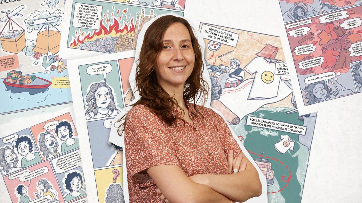 Clara Mallart, autora del comic 'La vida secreta de la ropa' Pol·len Edicions
