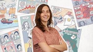 Clara Mallart, autora del comic La vida secreta de la ropa Pol·len Edicions