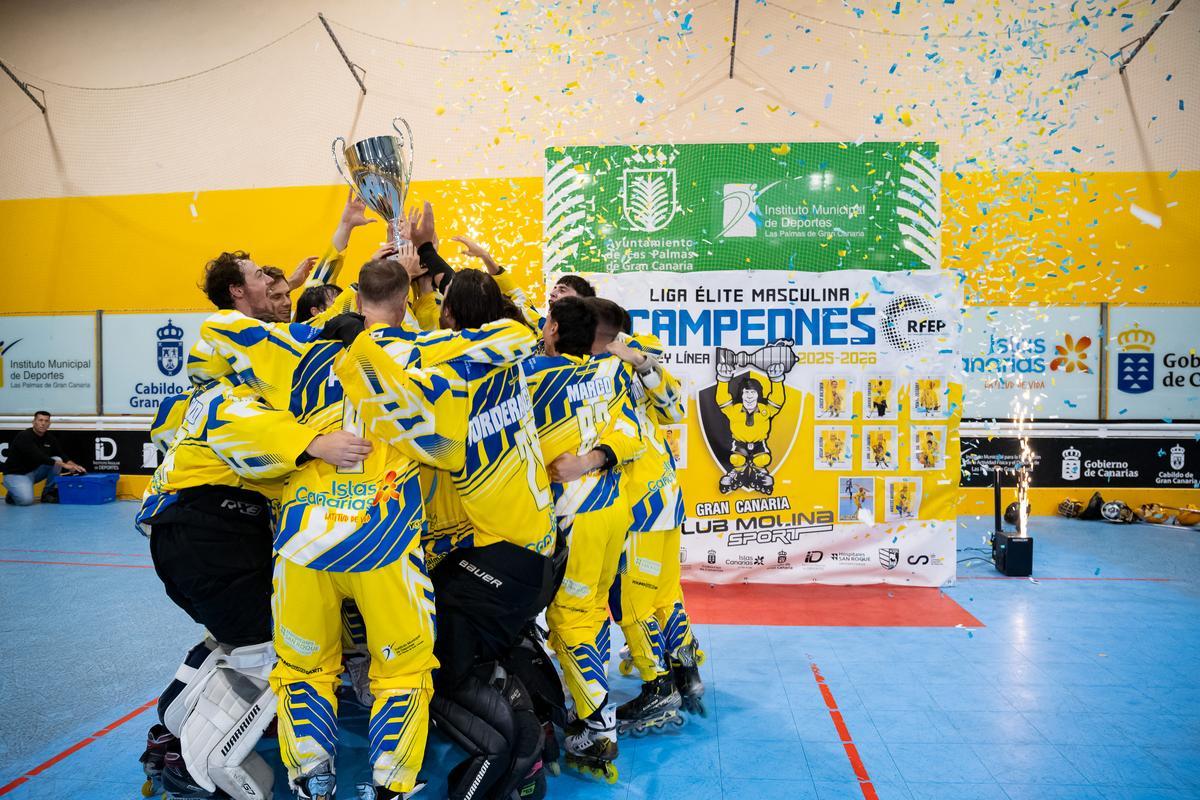 Sexta Liga Élite de hockey línea para el Molina Sport
