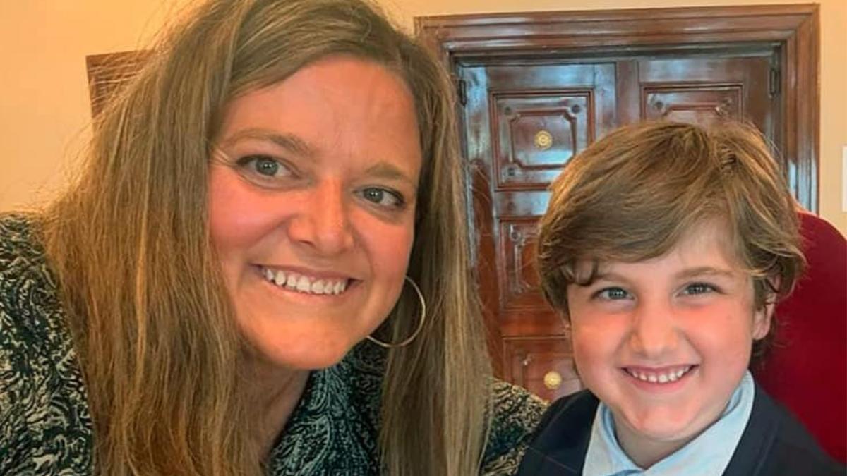 Ana Piera con su hijo Javi
