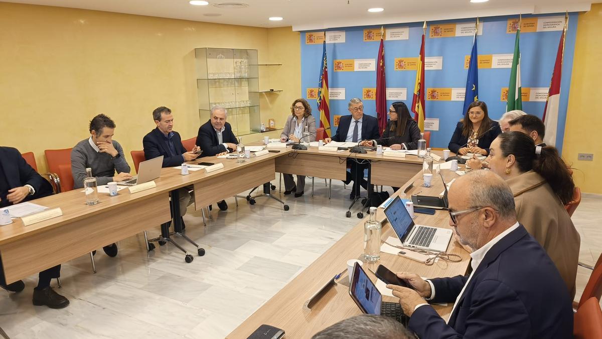 Reunión este jueves de la Junta de Gobierno de la Confederación Hidrográfica del Segura