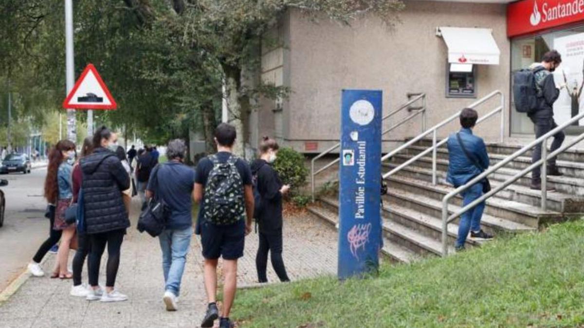 Estudiantes de la USC en el Campus Vida