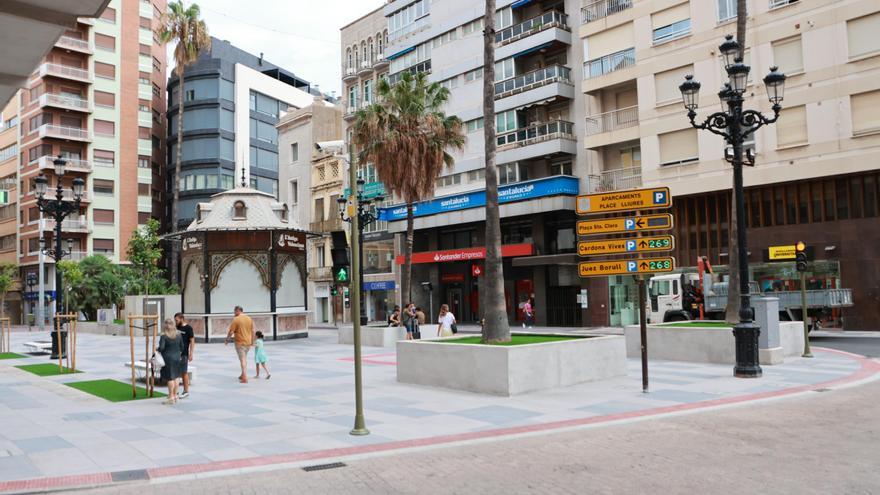 Así ha quedado la Plaza la Paz de Castelló tras la última reforma