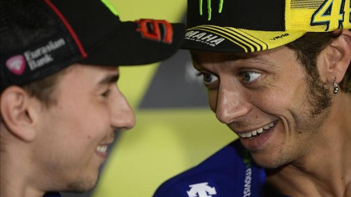 Lorenzo y Valentino, sin problemas