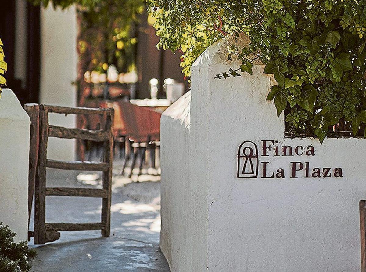 The restaurant is set in the garden of an 18th-century Ibizan finca.
