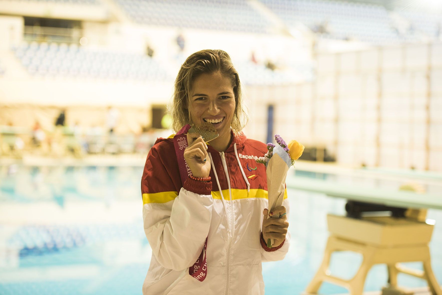 La nadadora canaria Michelle Alonso