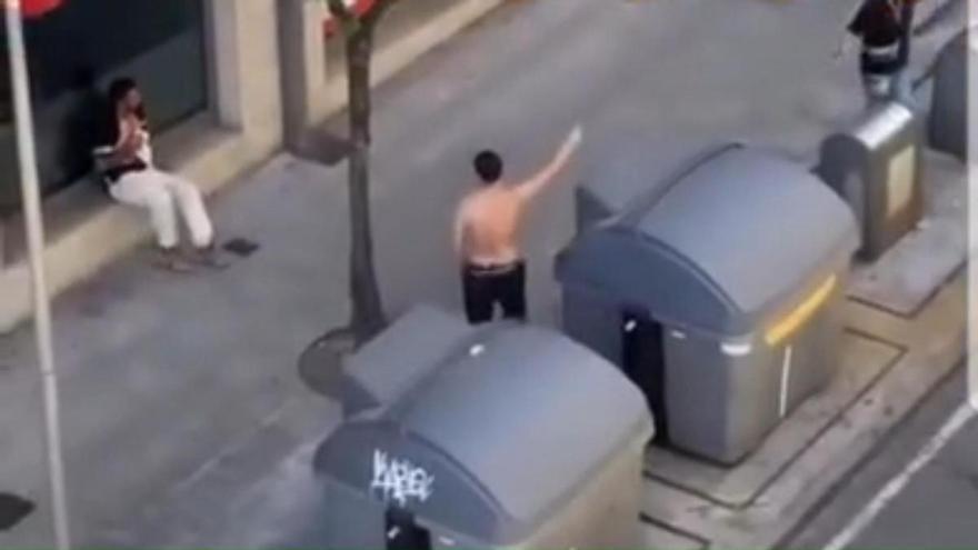 Detenido un hombre tras herir a otro en el pecho con una botella rota en Santiago