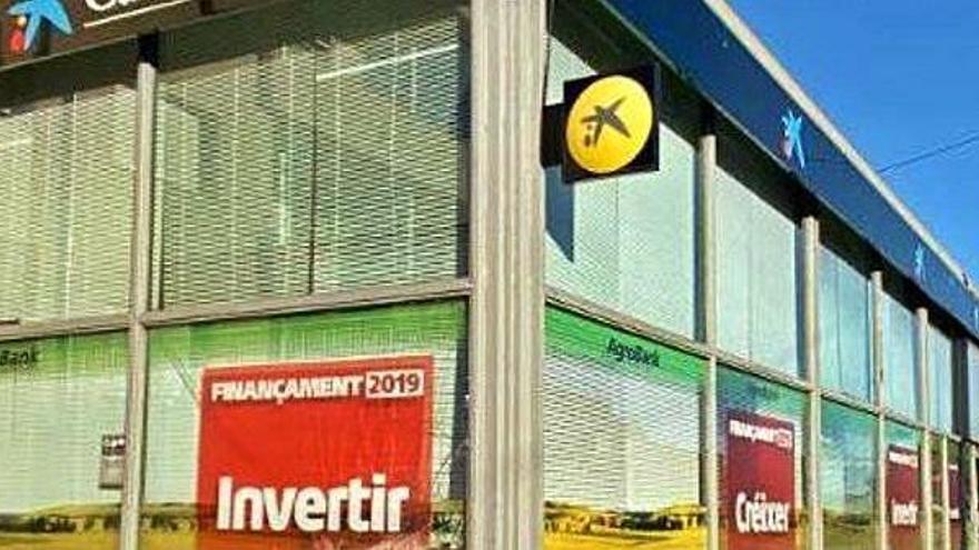 L&#039;entitat bancària de Bàscara que van intentar atracar.