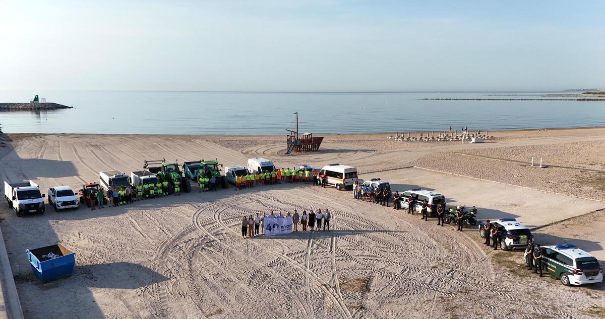 Foto del operativo de playas de El Campello