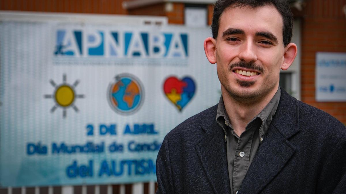 Adahi Montoya tras el acto de conmemoración del día del autismo en Badajoz