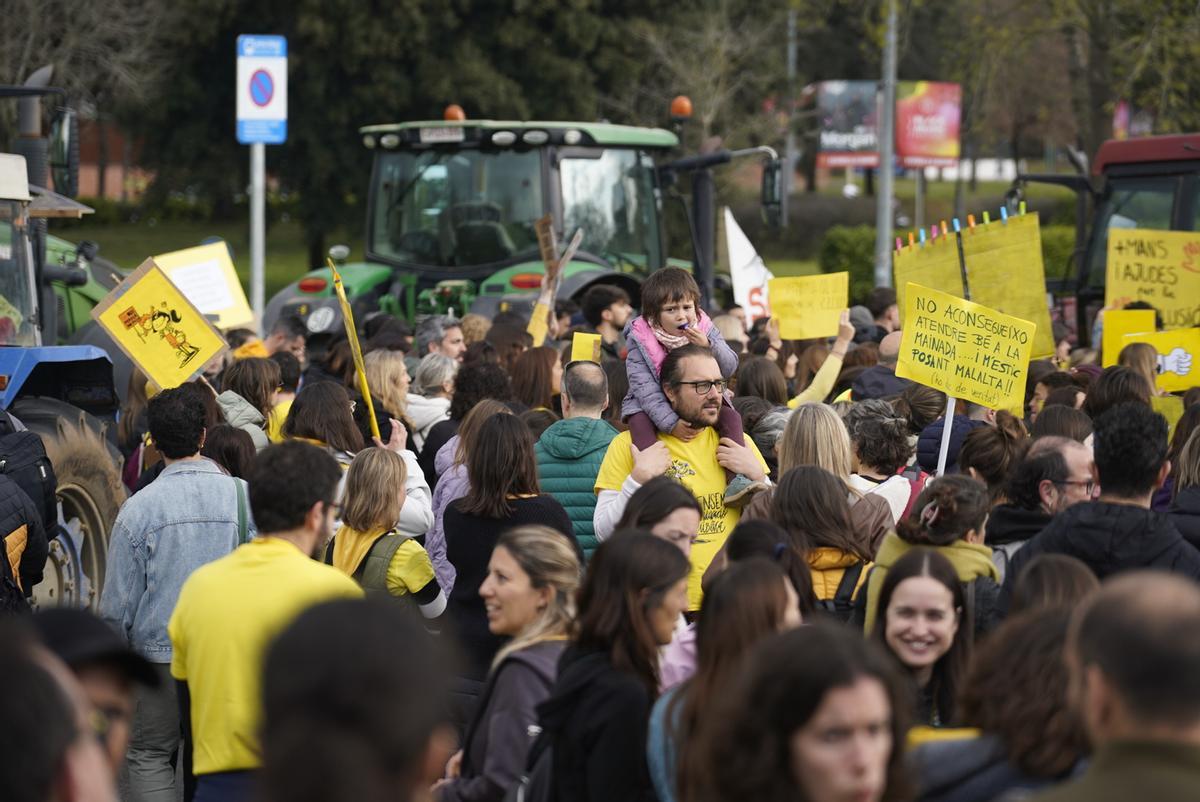Les imatges de les protestes dels docents