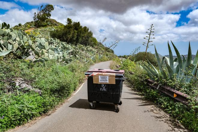 Derrumbamiento en Lomo La Vizcaína