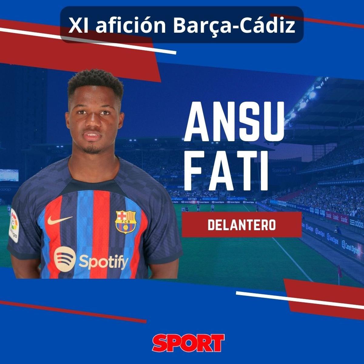 La afición elige el once del Barça-Cádiz