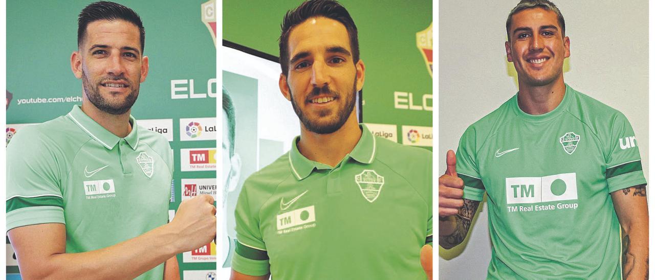 Kiko Casilla, Pedro Bigas y Enzo Roco, primeros fichajes del Elche para la nueva temporada.