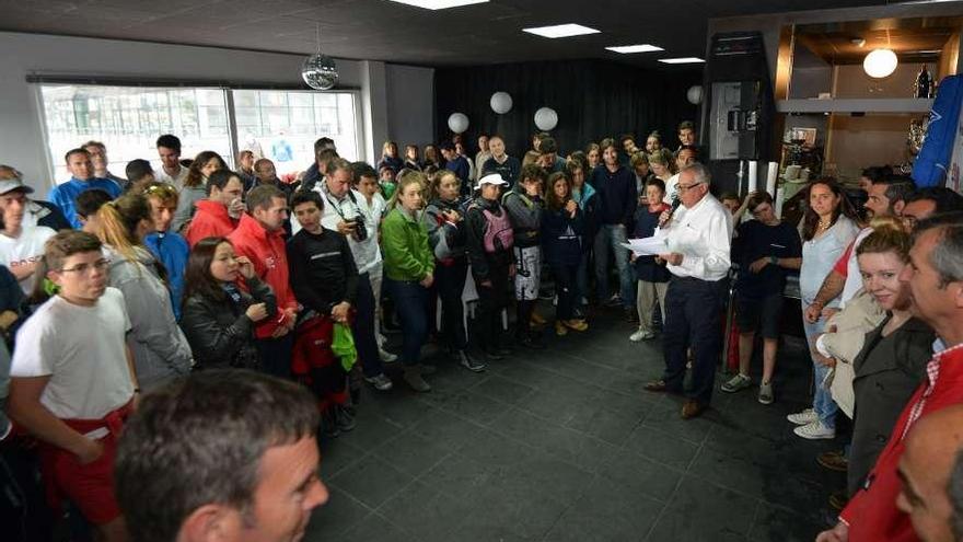 Un momento de la celebración de la entrega de premios en Combarro. // Gustavo Santos