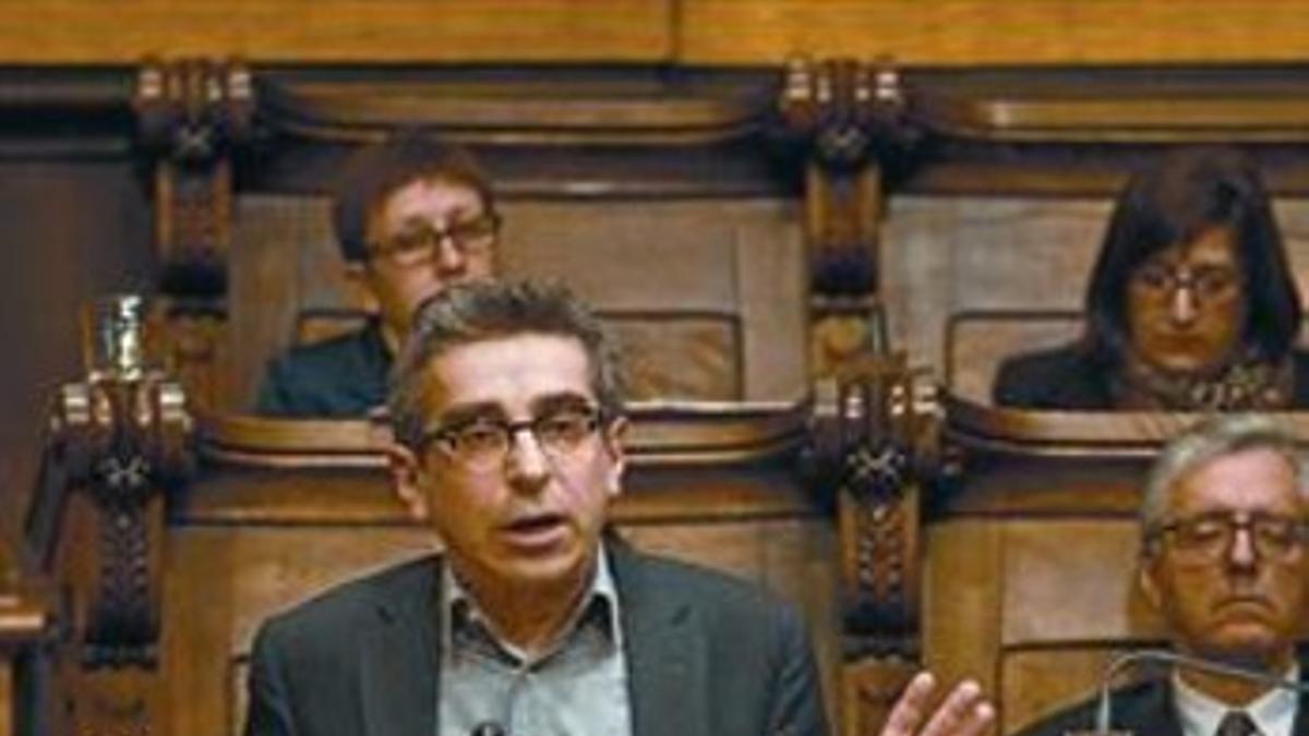 Jordi Martí, en el pleno extraordinario sobre juventud, el 18 de enero.