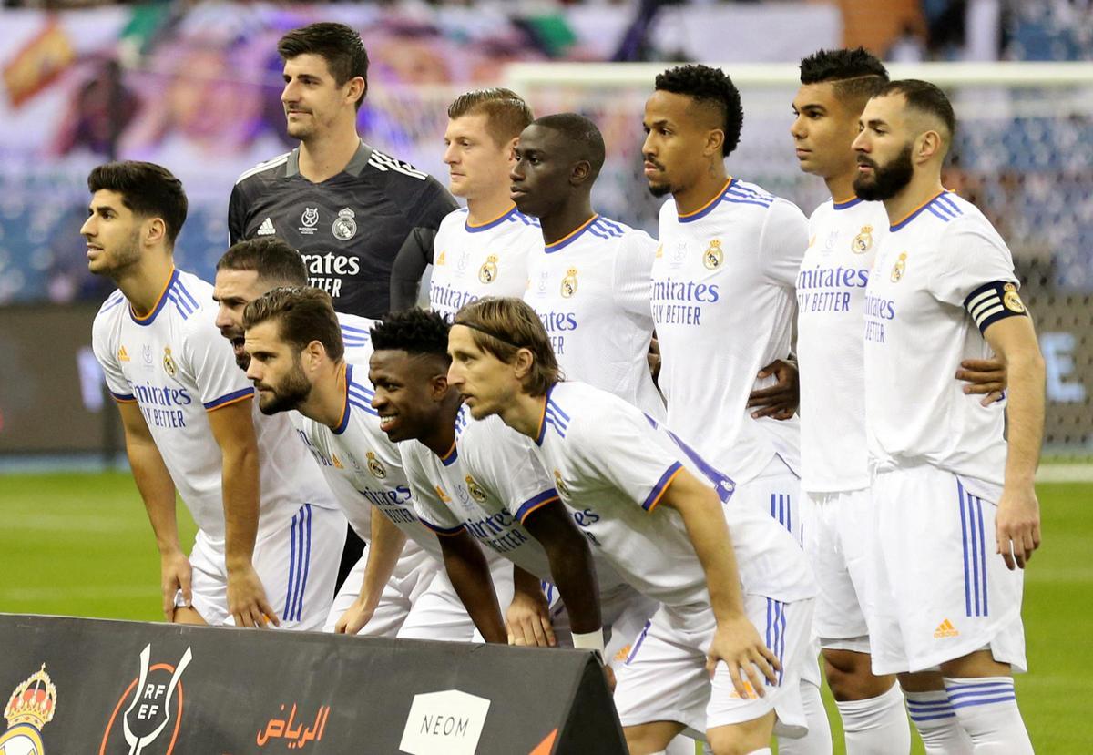 Alineación del Real Madrid.