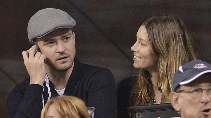 Justin Timberlake, junto a Jessica Biel.