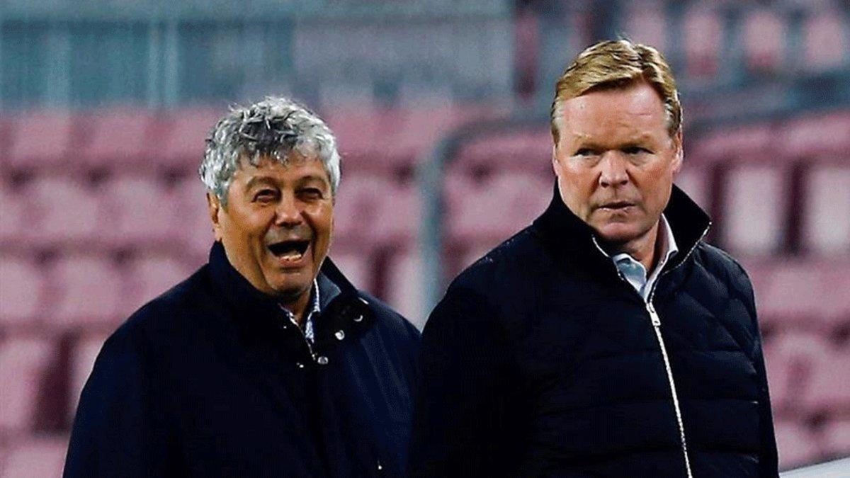 Lucescu y Koeman conversaron sobre Piqué