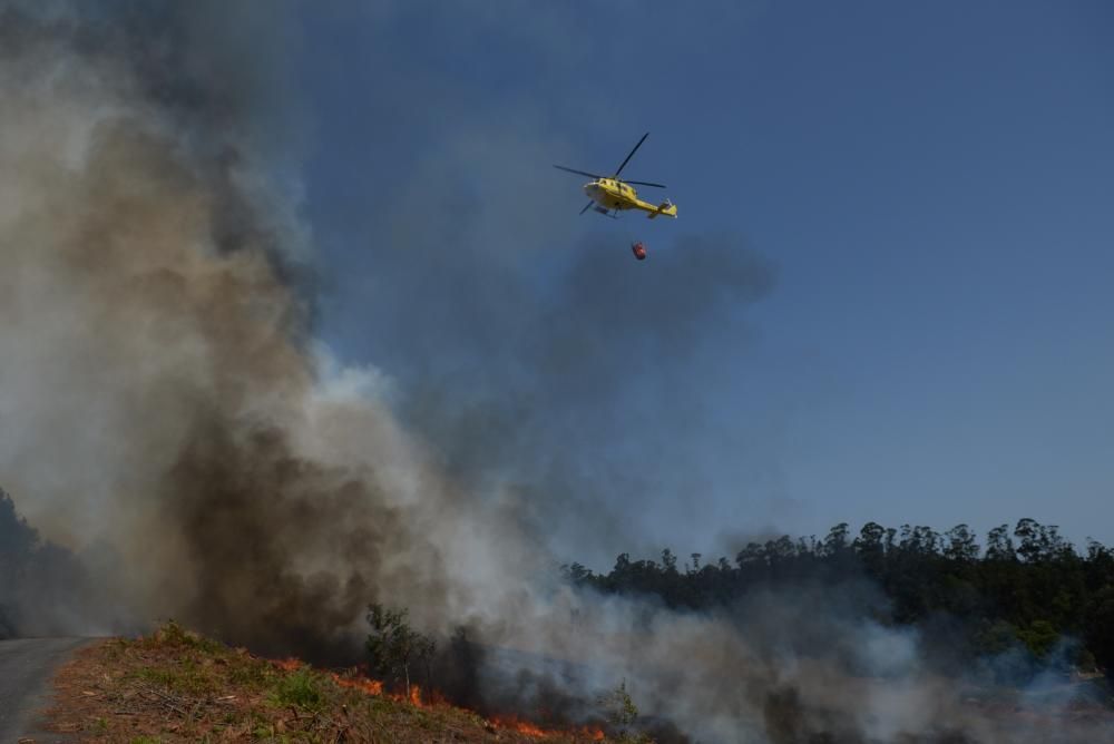 Incendio forestal en San Salvados de Meis