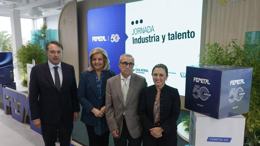 "Conmoción" en Femetal, que organizó en Gijón el último acto público de Fátima Báñez: "Nos permitió disfrutar de su cercanía y talento"