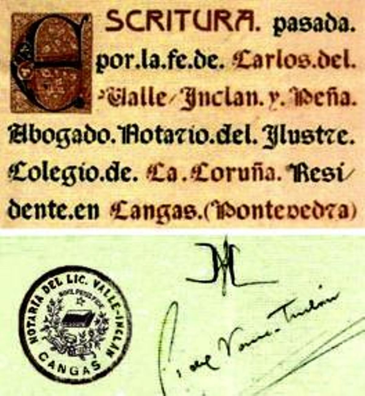 De escribáns e notarios en Cangas (II)
