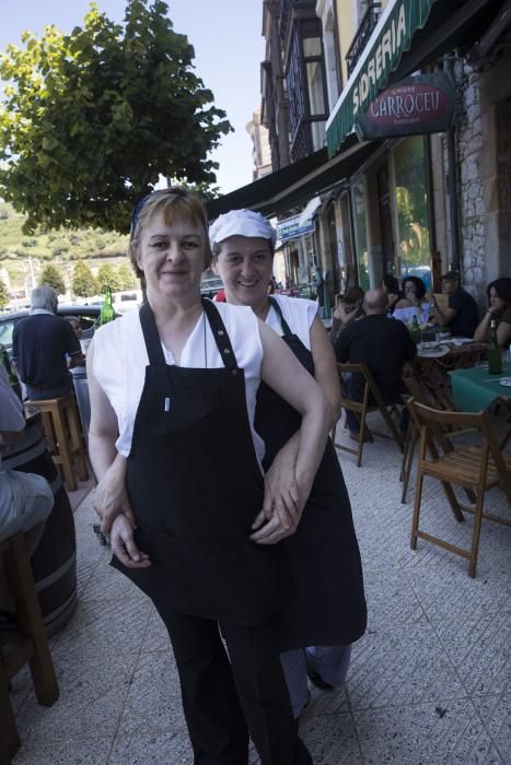 Ambiente previo al día de las piraguas en Ribadesella