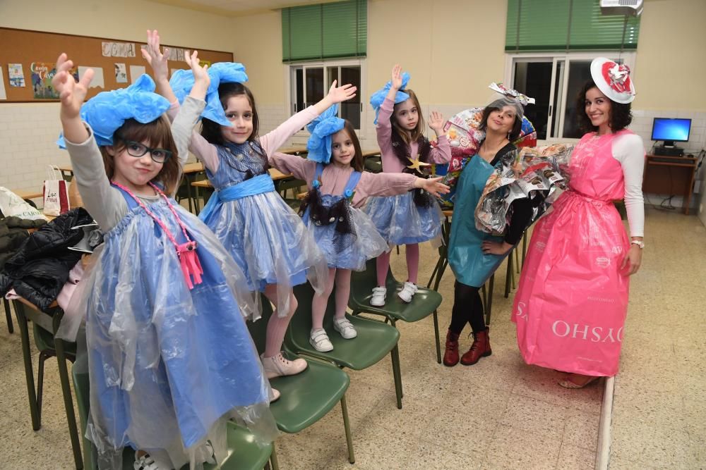 Desfile en Salesianos con ropa reciclada