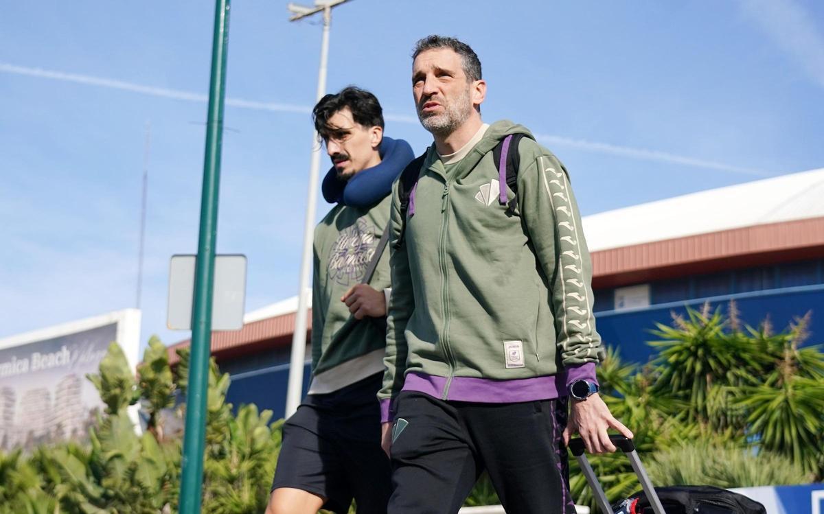 Nihad Djedovic e Ibon Navarro, antes de emprender el viaje.