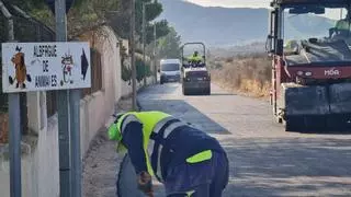 Elda culmina el asfaltado del camino al albergue de animales