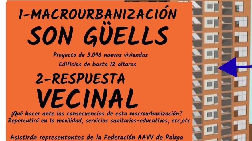 Convocan una asamblea vecinal ante la preocupación por la macrourbanización de Son Güells