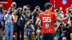 Carlos Sainz, a su llegada al circuito Red Bull Ring de Spielberg