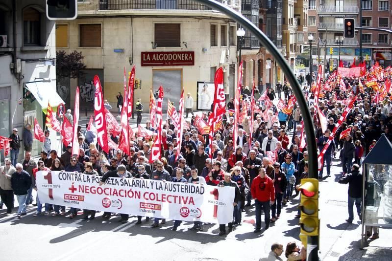 Escenas del Día del Trabajador en Zaragoza