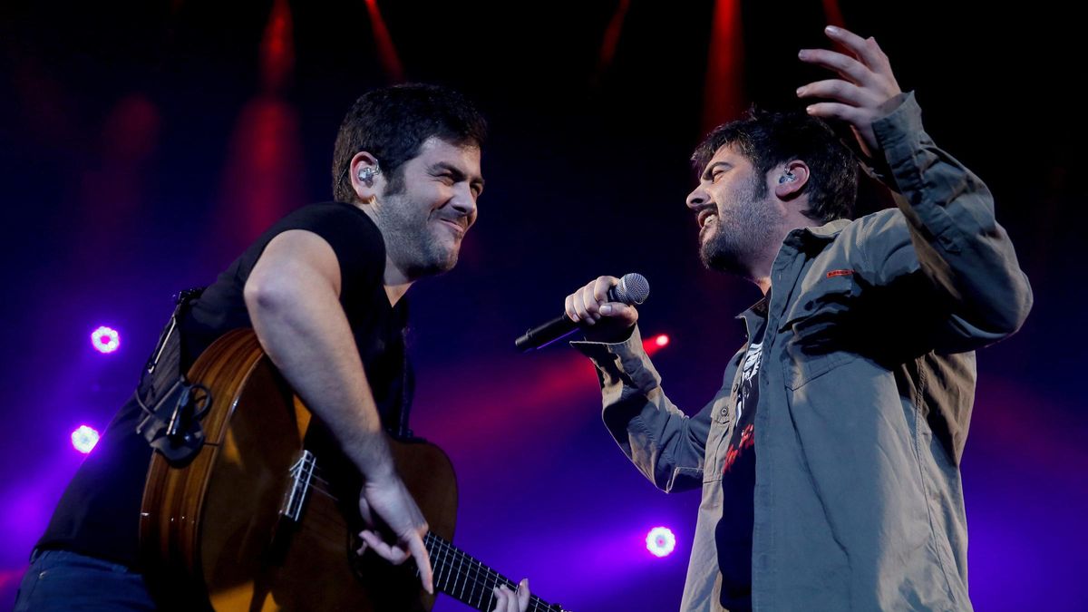 Los hermanos Muñoz, Estopa, en un concierto.