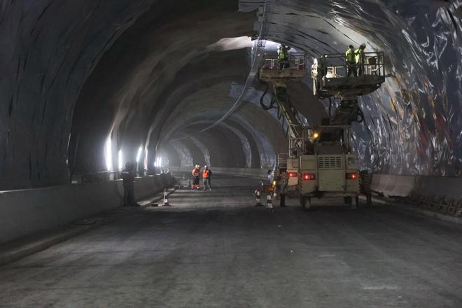 Obras del túnel de Faneque