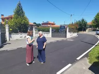 Llanera finaliza la obra de mejora del drenaje en el camino de Castiello