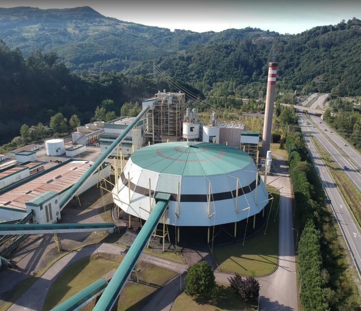 Central térmica de La Pereda, en Mieres. |