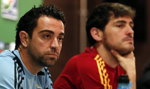 Xavi Hernández ha disputado 133 partidos con España, anotando 12 goles. Tiene en su palmarés un Mundial y dos Eurocopas.