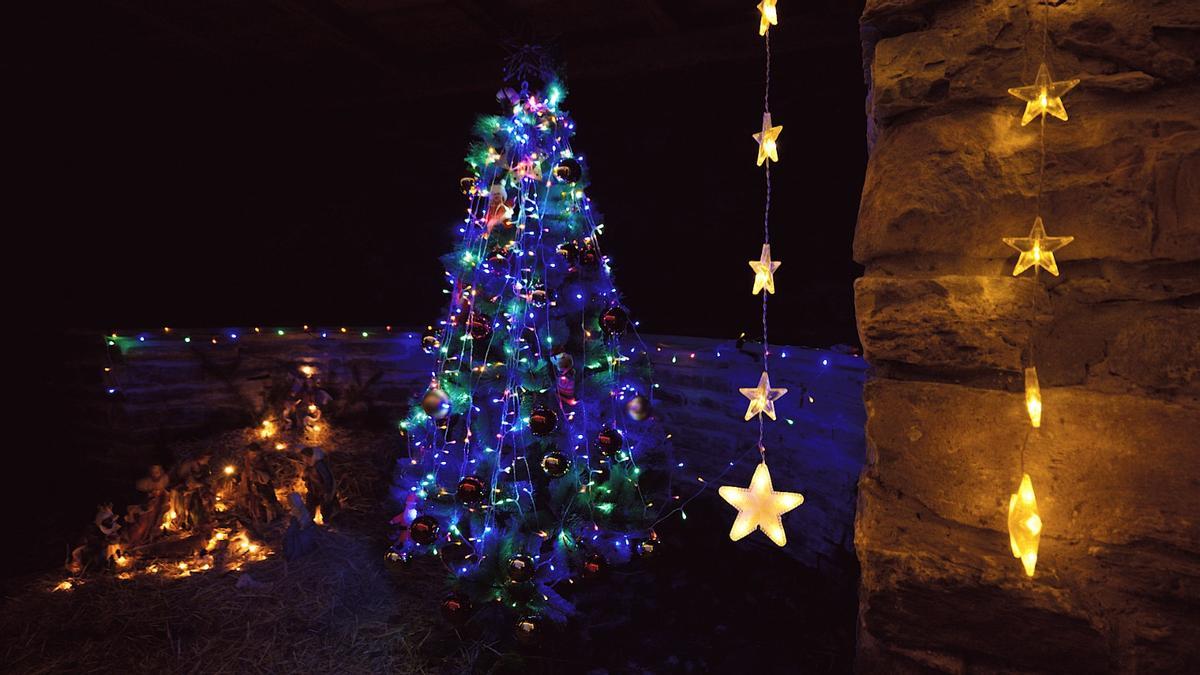 Uno de los árboles de Navidad de Xedre.