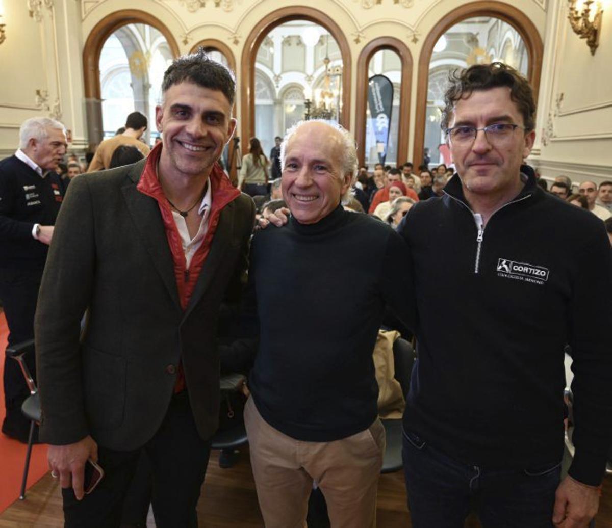 Óscar Pereiro, Álvaro Pino y Marcos Serrano. | RAFA VÁZQUEZ