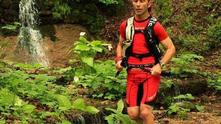 Rubén González, en una carrera.