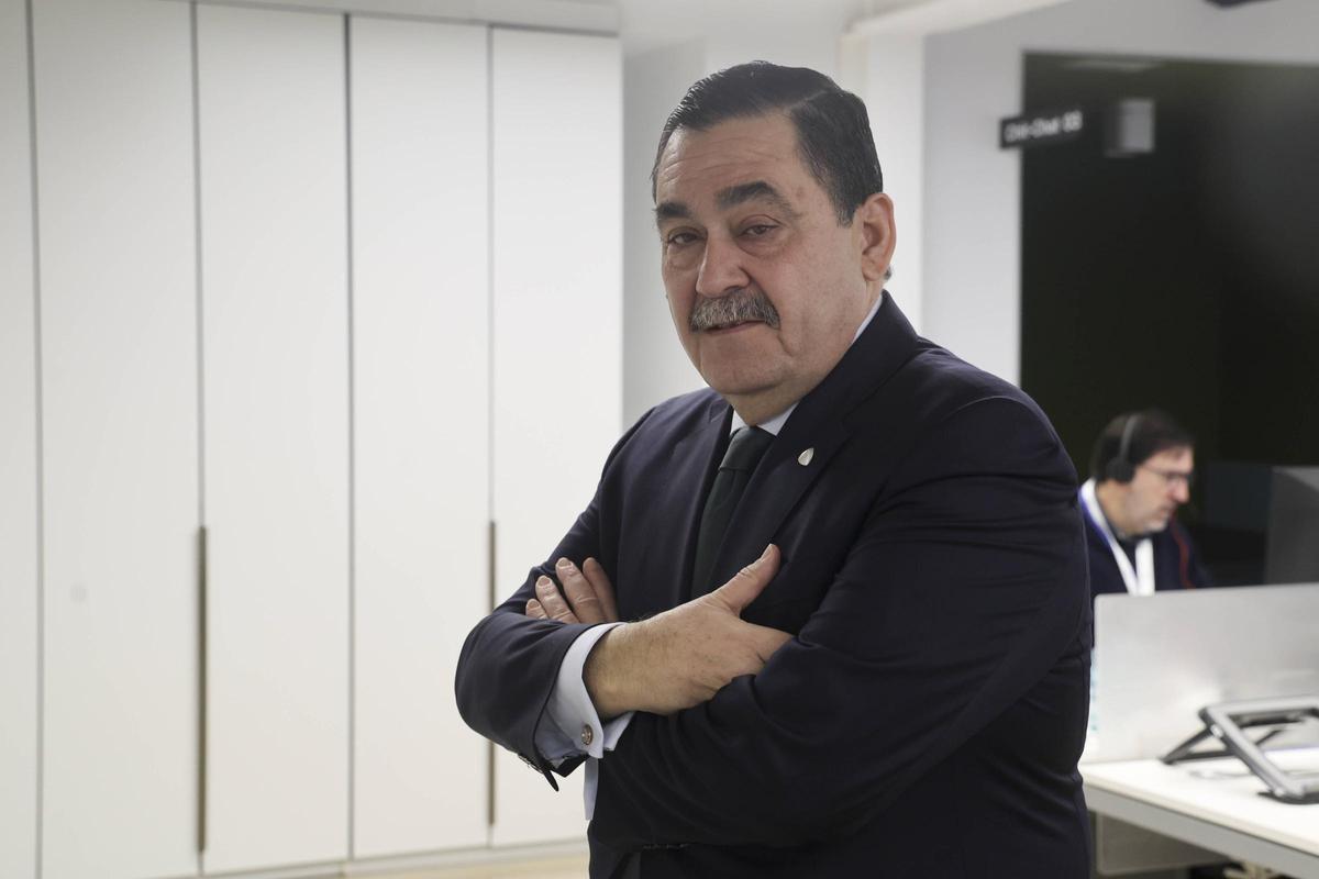 Rosell en la sede de S2 Grupo