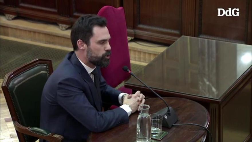 Judici del procés en directe: Roger Torrent