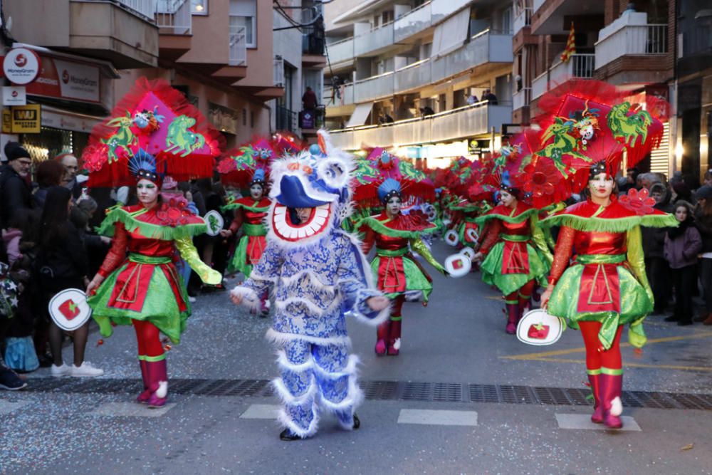 Rua de Carrosses i Comparses que ha tancat el Carnaval de la Costa Brava Sud a Blanes