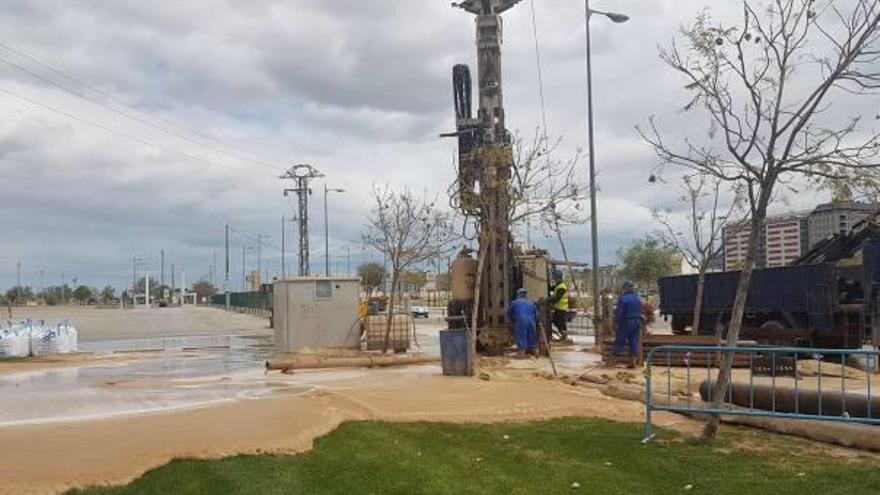 Trabajos de perforzación del pozo de Tulell que ya ha entrado en funcionamiento.